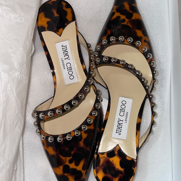 Jimmy Choo Patent Leopard, Size 37 (US Size:7). -SOLD!! - Picture 7 of 7